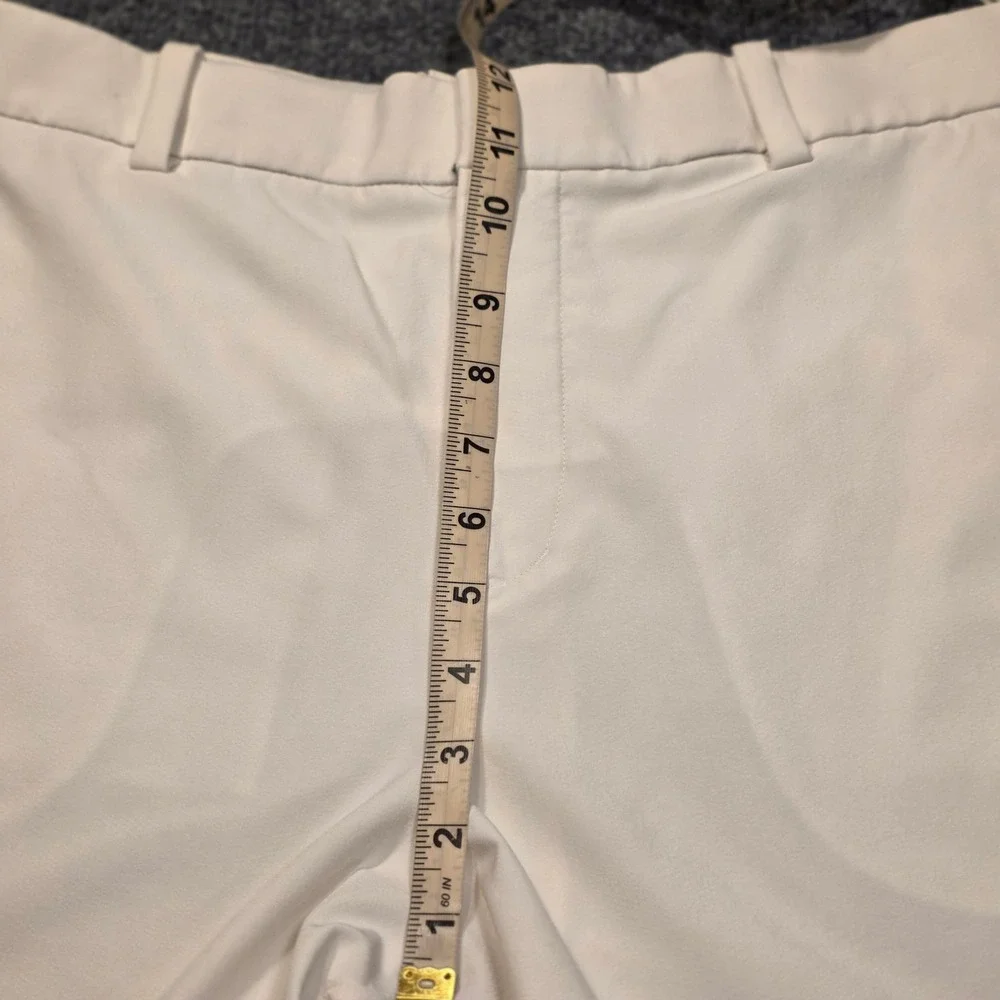 Nike Golf Mens Shorts White Performance Flat Front Size 38 Active Dri Fit Resort